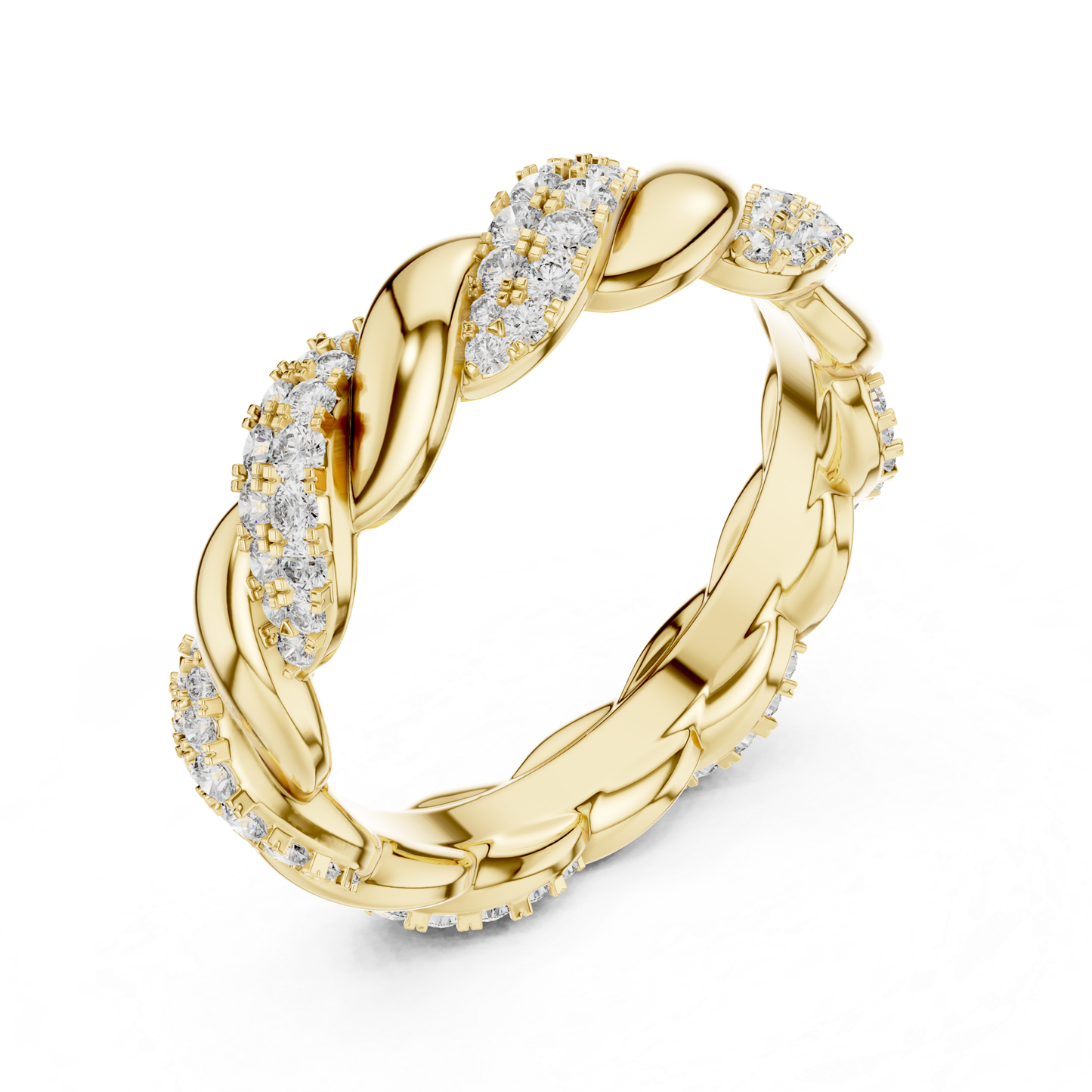 Yellow gold diamond leaf twist eternity band
Twisted leaf diamond ring in yellow gold
Yellow gold braided diamond eternity ring
Diamond leaf pattern twisted band ring
Yellow gold curved leaf diamond band
Nature inspired twisted diamond ring
Yellow gold diamond leaf wedding band
Twisted yellow gold eternity band with diamonds
Elegant leaf style diamond band ring
Yellow gold diamond twist pattern ring