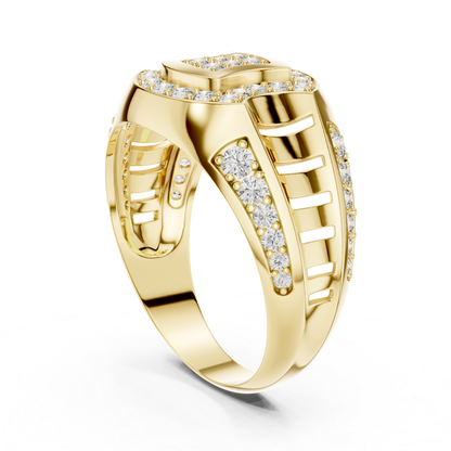 Yellow gold round diamond luxury ring design
Bold yellow gold pavé diamond cocktail ring for men
Yellow gold geometric diamond fashion statement ring
Luxury yellow gold round diamond wide band ring
Modern yellow gold diamond ring with pavé details
Designer yellow gold round diamond band ring
Yellow gold chunky diamond ring with bold structure
Round diamond yellow gold luxury fashion ring design
Yellow gold diamond statement ring with side detailing
Pavé round diamond yellow gold cocktail style ring 