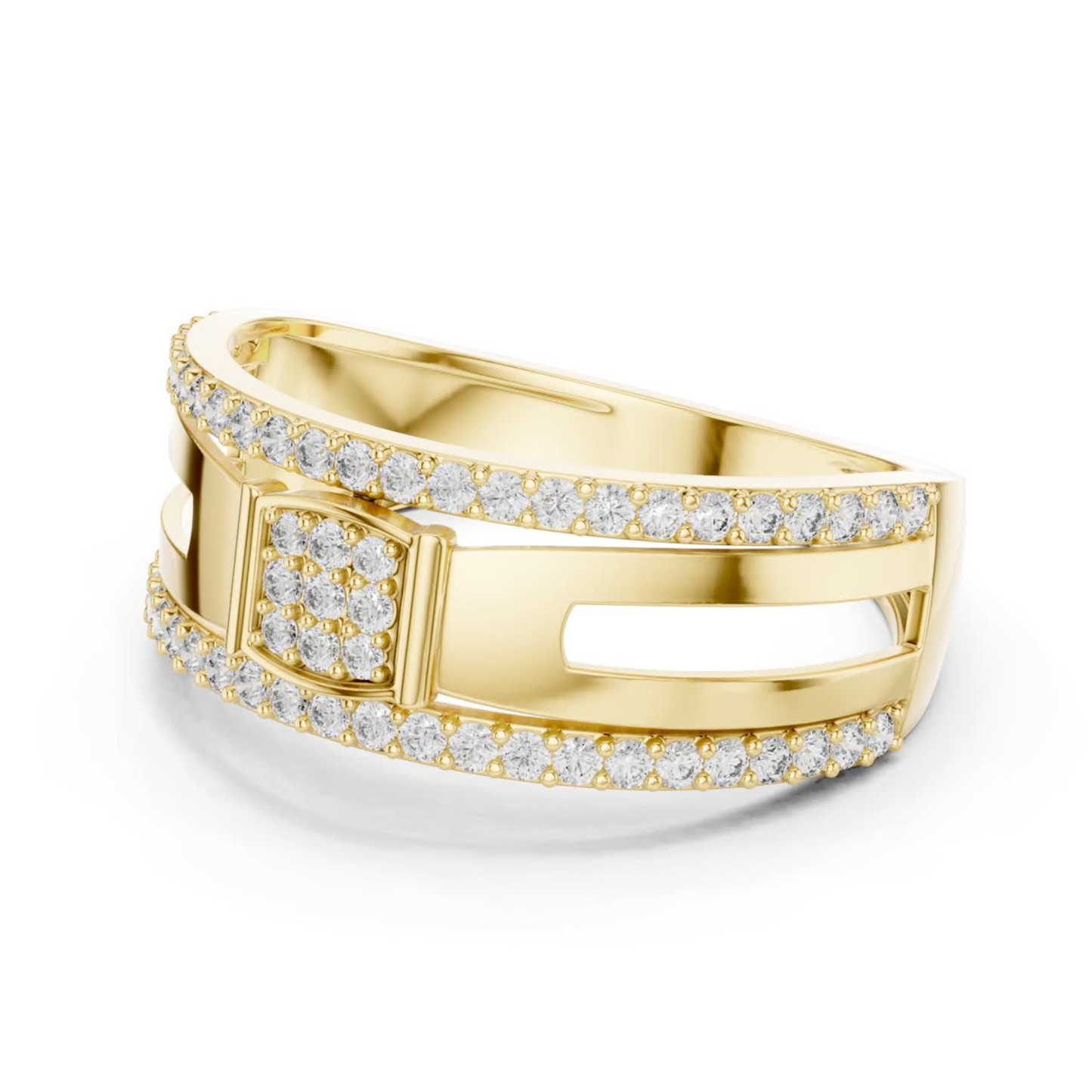 Yellow gold round diamond open wide band ring
Modern yellow gold pave diamond fashion ring
Yellow gold geometric round diamond band ring
Round diamond yellow gold layered open ring
Yellow gold statement style diamond band ring
Contemporary yellow gold crossover diamond ring
Yellow gold polished open shank diamond band
Elegant yellow gold round diamond wide ring
Yellow gold modern diamond fashion band ring
Round diamond yellow gold open style ring