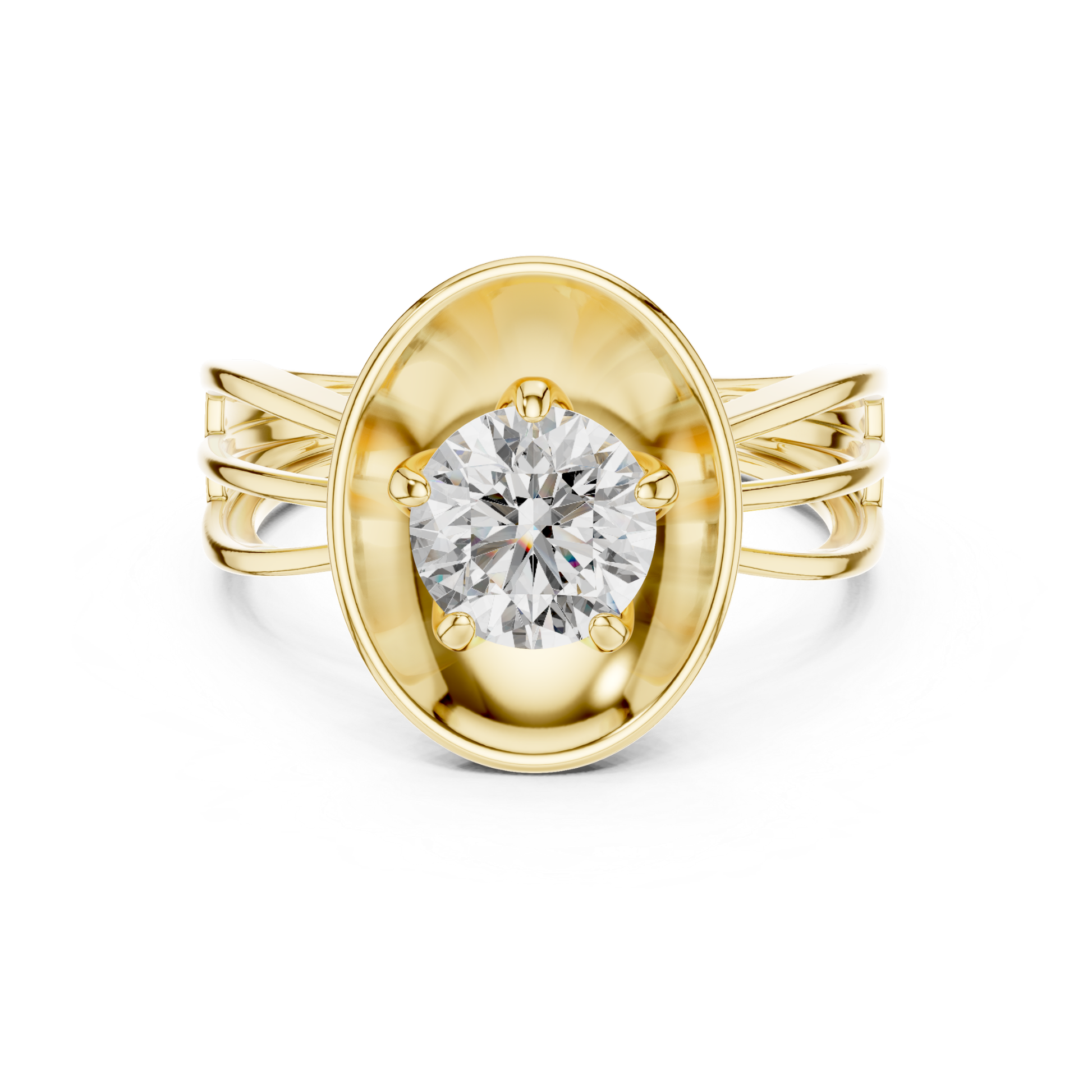 Yellow gold round diamond oval halo ring front view
Yellow gold oval frame round diamond ring design
Round diamond yellow gold oval statement ring
Yellow gold polished oval diamond ring front view
Split shank yellow gold round diamond ring design
Yellow gold oval bezel style diamond ring design
Modern yellow gold round diamond oval ring setting
Yellow gold solitaire diamond oval top ring design
Elegant yellow gold round diamond split band ring
Yellow gold oval centerpiece round diamond ring