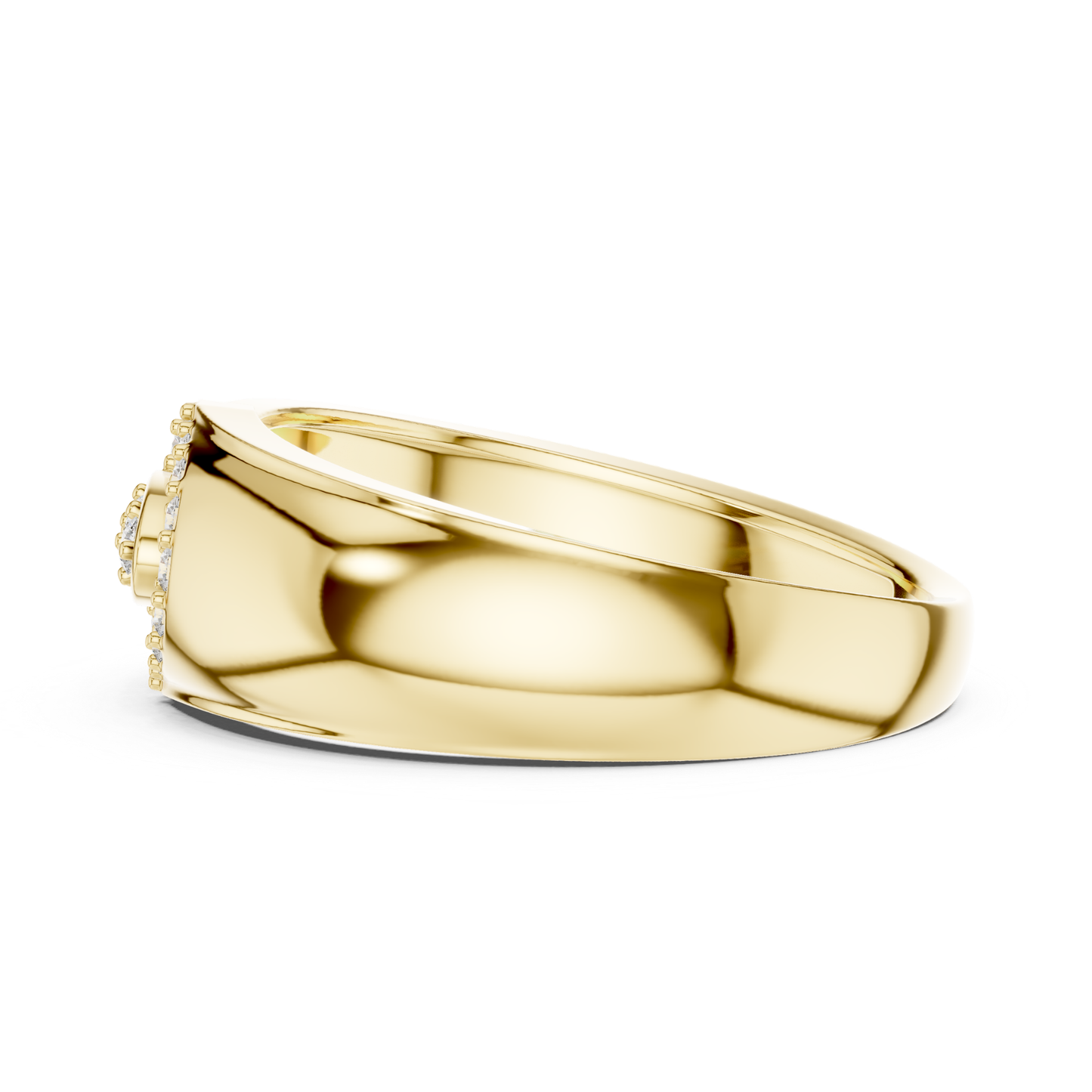 Side profile yellow gold round diamond oval halo ring
Yellow gold oval halo diamond band ring side view
Round diamond yellow gold statement ring profile angle
Modern yellow gold oval diamond fashion band ring
Sleek yellow gold round diamond wide band ring
Luxury yellow gold oval halo designer ring
Contemporary yellow gold polished diamond band ring
Elegant yellow gold oval diamond statement ring
Minimal yellow gold halo diamond ring side profile
Yellow gold round diamond oval ring profile view