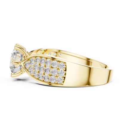 Yellow gold round diamond pave solitaire ring profile view
Yellow gold side profile pave band with round diamond
Round diamond yellow gold pave ring profile design
Yellow gold polished pave diamond ring side profile
Six prong yellow gold round diamond profile ring
Yellow gold tapered pave band profile design
Modern yellow gold solitaire diamond profile ring
Yellow gold wide pave diamond band side view
Elegant yellow gold round diamond profile design
Yellow gold brilliant diamond pave ring profile