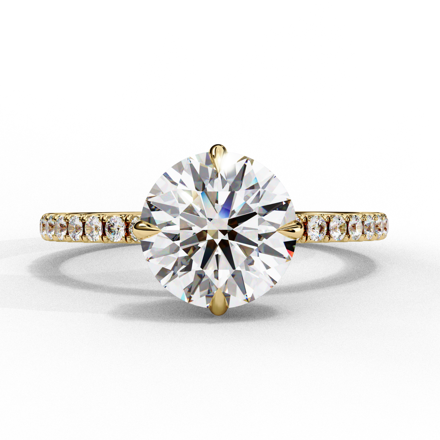Yellow gold ring with round diamond
Round diamond on yellow gold band
Classic yellow gold ring with large diamond
Large round diamond set in gold
Round stone on slim yellow gold band
Glowing round diamond in gold setting
Yellow gold band with center diamond
Elegant round diamond on gold ring
Round diamond with side stones on gold
Simple yellow gold ring with diamond