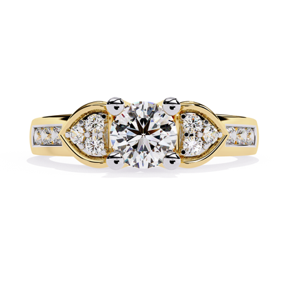 Yellow gold round diamond ring front view
Round diamond ring yellow gold center stone
Yellow gold round diamond ring close front angle
Round cut diamond ring yellow gold band
Yellow gold round diamond ring detailed front look
Round diamond ring yellow gold prong setting
Yellow gold round diamond ring top front design
Round diamond ring yellow gold side accent stones
Yellow gold round diamond ring clear center focus
Round diamond ring yellow gold classic front view