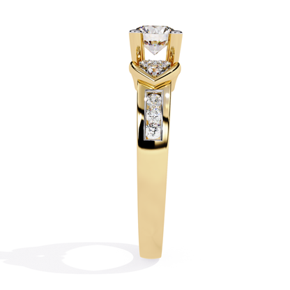 Yellow gold round diamond ring side back view
Round diamond ring yellow gold side profile
Yellow gold diamond ring back side detail
Yellow gold round diamond ring side angle
Round cut diamond ring yellow gold band view
Yellow gold diamond ring gallery side view
Yellow gold round diamond ring shank detail
Diamond ring yellow gold side back finish
Yellow gold ring with round diamond side view
Yellow gold diamond ring clean side profile