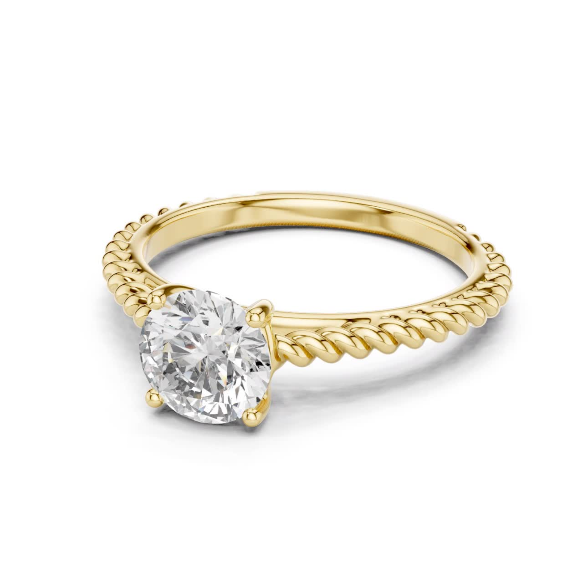 Yellow gold round diamond rope band ring angle view
Yellow gold round solitaire rope band ring angle
Round diamond rope band ring in yellow gold angle
Yellow gold four prong round diamond ring angle
Round brilliant diamond rope band solitaire ring
Polished yellow gold round diamond rope band ring
Yellow gold twisted rope band diamond ring angle
Classic round diamond rope band gold ring
Yellow gold solitaire ring with rope band detail
Round diamond yellow gold rope band setting