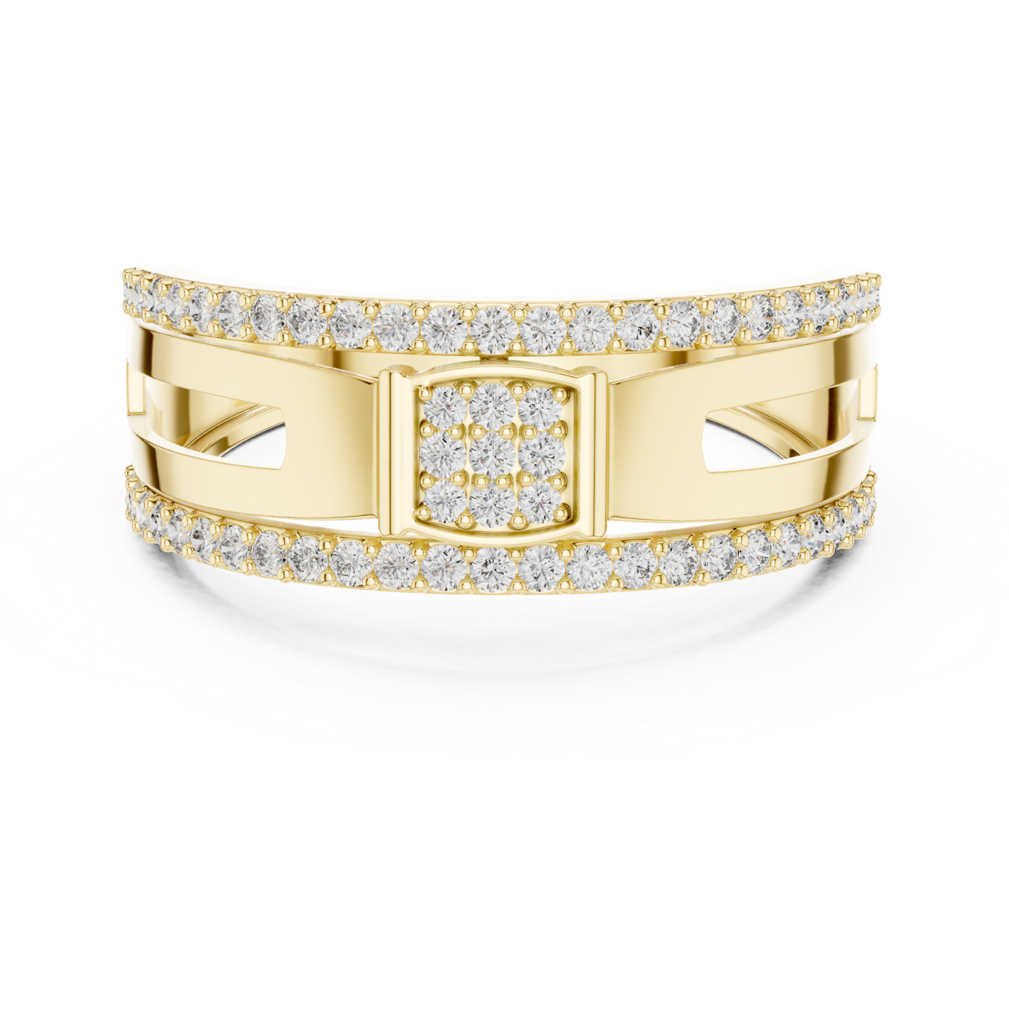 Yellow gold round diamond wide band ring front view
Front view yellow gold pave diamond band ring
Yellow gold geometric round diamond fashion ring
Modern yellow gold round diamond statement band
Yellow gold open style diamond wide ring
Round diamond yellow gold layered band ring
Contemporary yellow gold diamond fashion band
Yellow gold polished round diamond open ring
Elegant yellow gold pave diamond wide band
Yellow gold round diamond modern band ring
