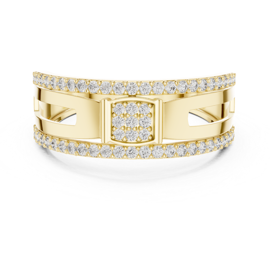 Yellow gold round diamond wide band ring front view
Front view yellow gold pave diamond band ring
Yellow gold geometric round diamond fashion ring
Modern yellow gold round diamond statement band
Yellow gold open style diamond wide ring
Round diamond yellow gold layered band ring
Contemporary yellow gold diamond fashion band
Yellow gold polished round diamond open ring
Elegant yellow gold pave diamond wide band
Yellow gold round diamond modern band ring