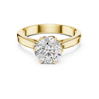 Yellow gold round solitaire diamond ring design
Round diamond solitaire ring in yellow gold setting
Six prong round diamond yellow gold ring design
Classic yellow gold solitaire diamond ring style
Round diamond ring with yellow gold band design
Polished yellow gold round diamond ring setting
Minimal yellow gold solitaire ring design
Round brilliant diamond yellow gold ring setting
Yellow gold ring with round center diamond design
Simple yellow gold round solitaire ring style