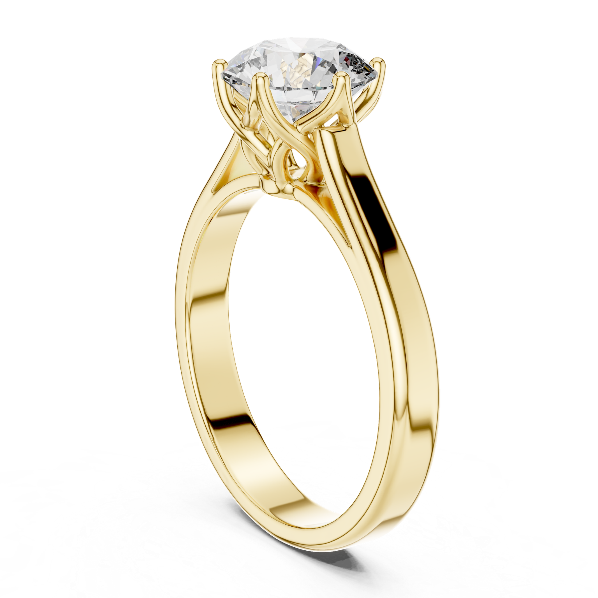 Yellow gold round solitaire diamond ring side angle
Side angle round diamond ring in yellow gold
Six prong round diamond yellow gold ring profile
Yellow gold solitaire diamond ring side design
Round diamond ring with yellow gold band profile
Polished yellow gold round diamond ring angle
Minimal yellow gold solitaire ring profile
Round brilliant diamond yellow gold ring side
Yellow gold ring with round center diamond profile
Simple yellow gold round solitaire ring angle