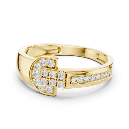 Side angle yellow gold diamond cluster ring
Yellow gold cluster ring side perspective view
Round diamond cluster ring angled profile design
Yellow gold diamond band ring side view
Angled yellow gold ring with diamond cluster
Diamond cluster ring with side stone detail
Yellow gold fashion ring side angle setting
Round diamond cluster ring profile view
Contemporary yellow gold diamond ring angled view
Side profile yellow gold diamond cluster ring