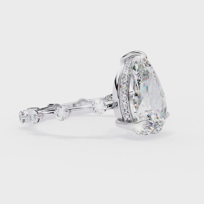 Radiant Pear Diamond Ring