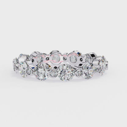 Radiant Bubbles Diamond Band