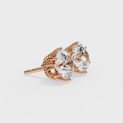 Diamond Crown Studs