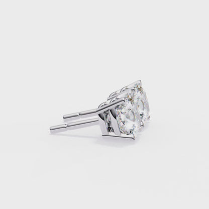 Diamond Cushion Studs