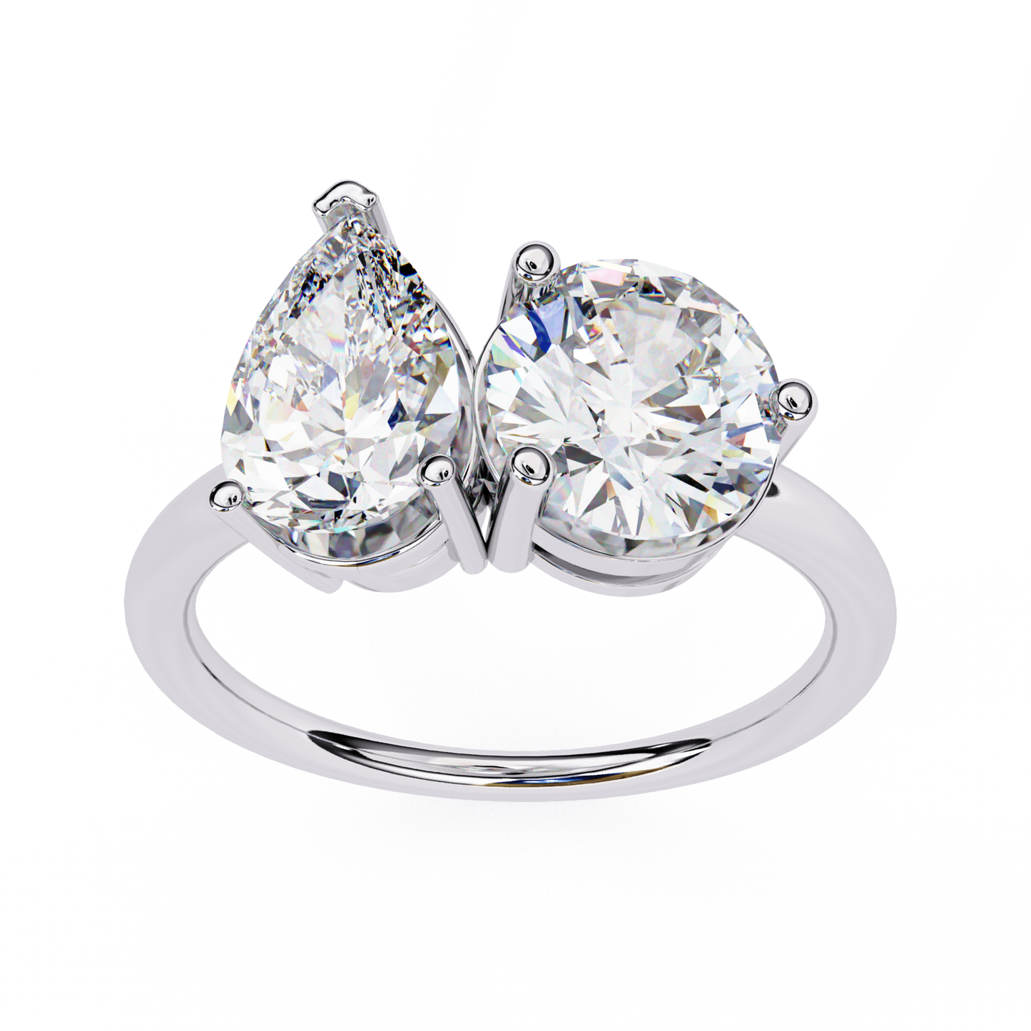 Two stone diamond ring
Ring with pear and round diamonds
Diamond ring with pear and round stones
Elegant two stone diamond ring
Ring featuring pear and round diamonds
Classic two diamond ring
Beautiful diamond ring with pear and round stones
Ring with pear and round diamonds in white gold
Stunning two stone diamond ring
Diamond ring with pear and round diamonds