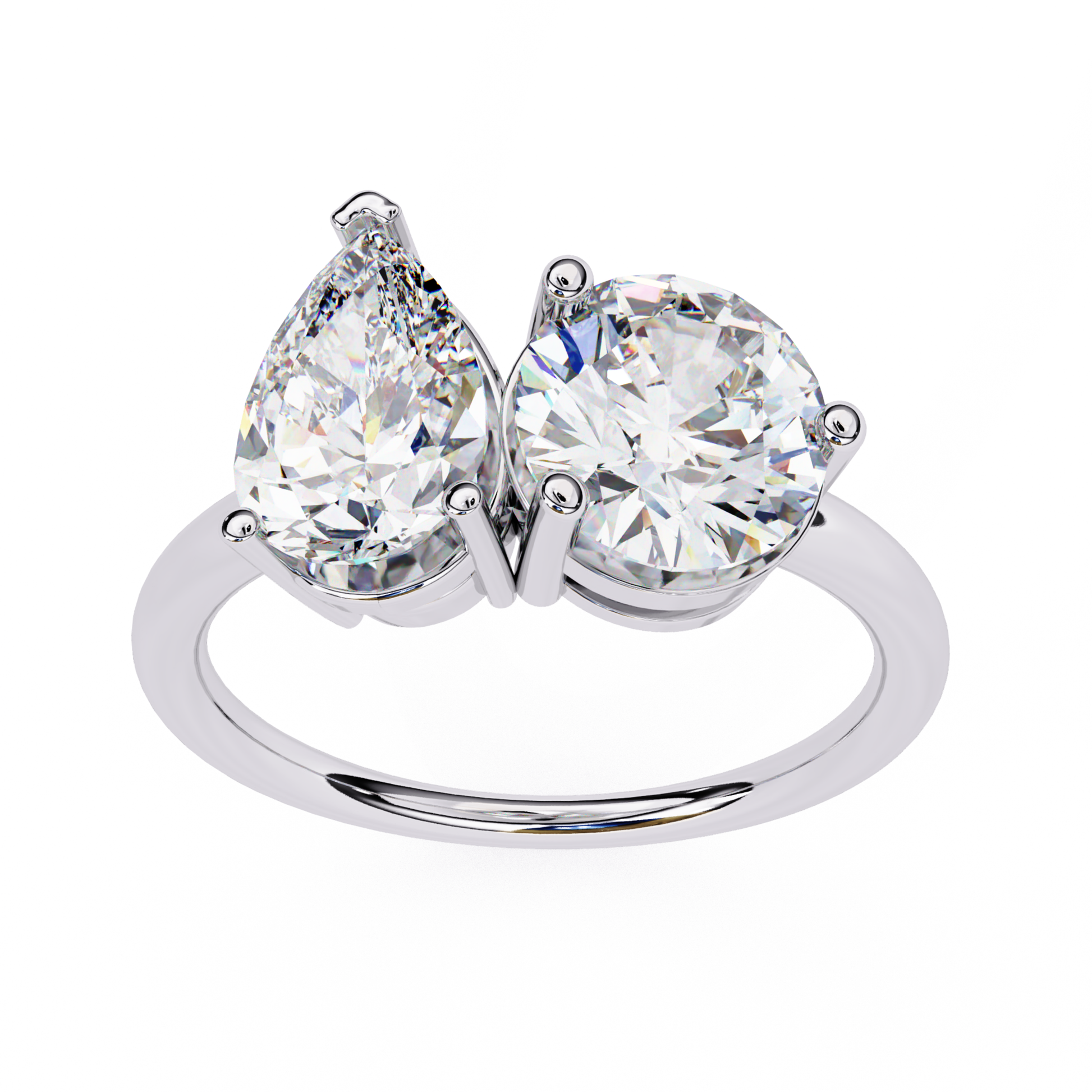 Two stone diamond ring
Ring with pear and round diamonds
Diamond ring with pear and round stones
Elegant two stone diamond ring
Ring featuring pear and round diamonds
Classic two diamond ring
Beautiful diamond ring with pear and round stones
Ring with pear and round diamonds in white gold
Stunning two stone diamond ring
Diamond ring with pear and round diamonds
