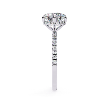 Side view of white gold diamond ring
Diamond ring in white gold from the side
Elegant white gold ring with diamonds
White gold ring with diamond accents
Side angle of white gold diamond ring
White gold ring with diamonds
White gold band with diamonds
Diamond studded white gold ring
White gold ring with diamonds on band
White gold diamond ring from the side